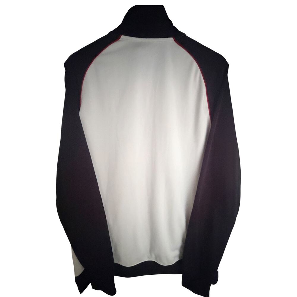Jordan Jumpman Track Jacket White Black Red Full Zip Mens L - Picture 2 of 8